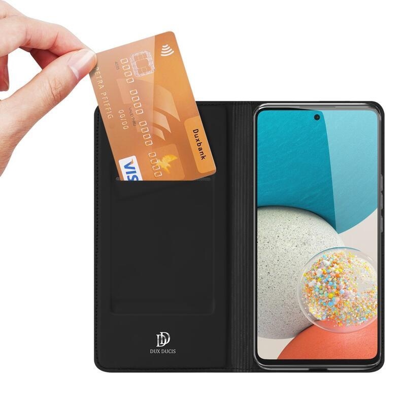 DUX elegantní peněženkové pouzdro pro mobil Samsung Galaxy A53 5G - černé
