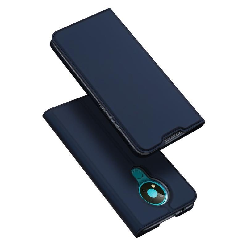 DUX elegantní PU kožené pouzdro na mobil Nokia 3.4 - tmavěmodré