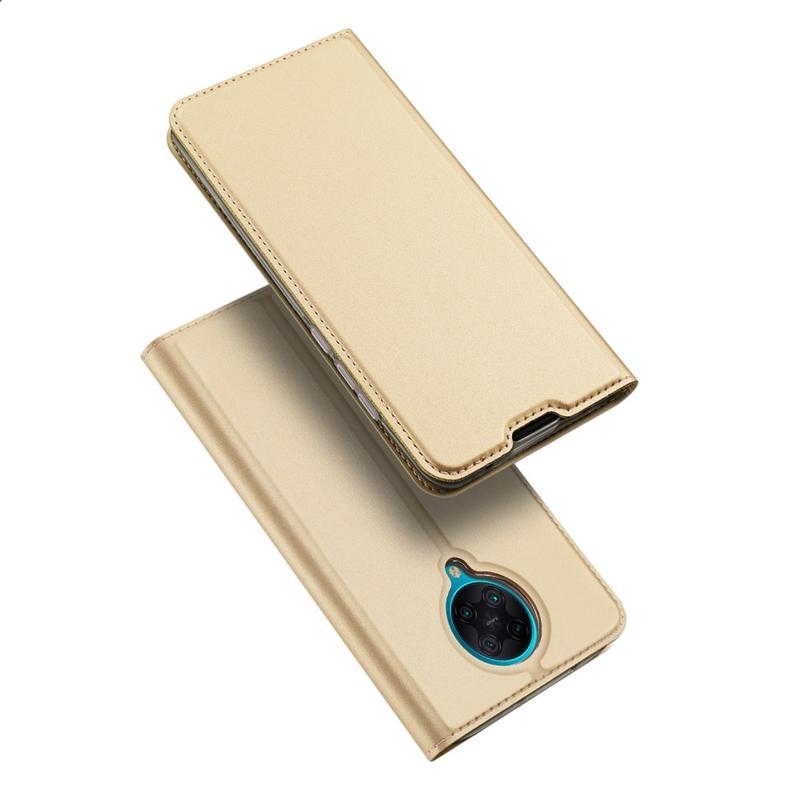 DUX elegantní PU kožené pouzdro na mobil Xiaomi Poco F2 Pro - zlaté