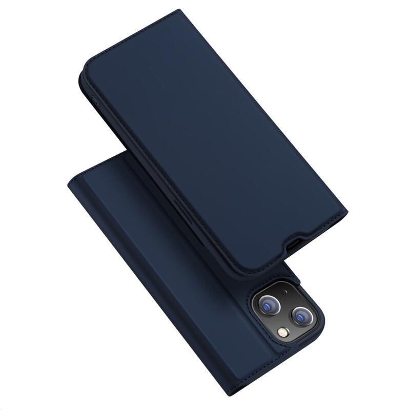 DUX elegantní PU kožené pouzdro pro mobil iPhone 13 6.1 - tmavěmodré