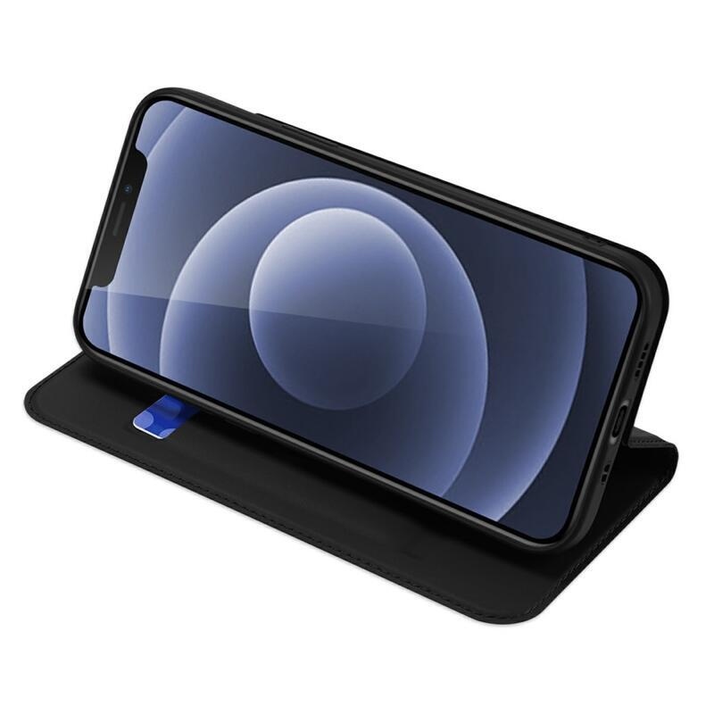 DUX elegantní PU kožené pouzdro pro mobil iPhone 13 mini 5.4 - černé