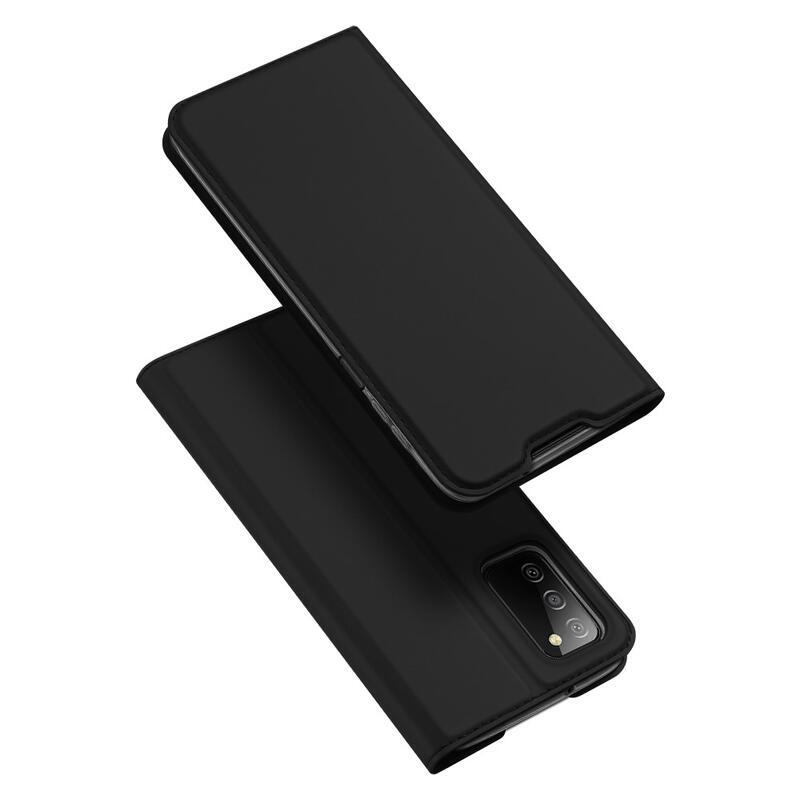 DUX elegantní PU kožené pouzdro pro mobil Samsung Galaxy A03s (166.6 x 75.9 x 9.1mm) - černé