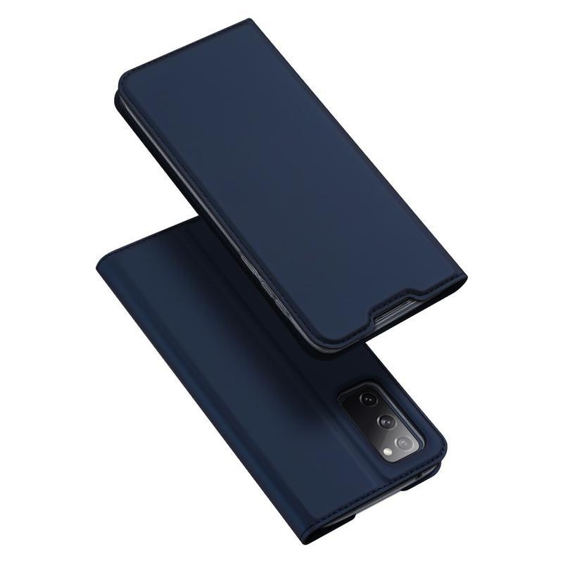 DUX elegantní PU kožené pouzdro pro mobil Samsung Galaxy S20 FE/S20 FE 5G - tmavěmodré