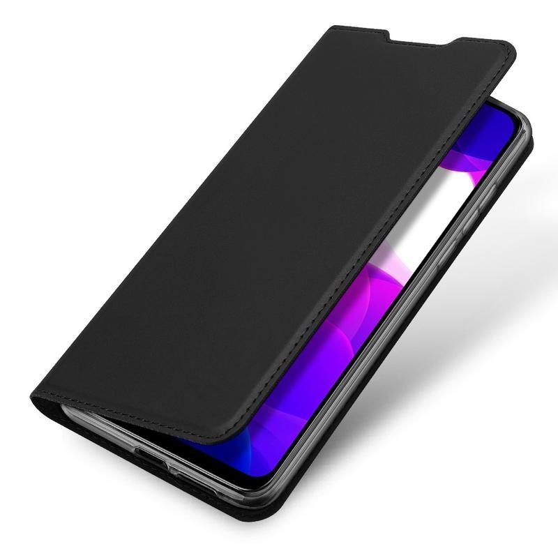 DUX luxusní PU kožené pouzdro na mobil Xiaomi Mi 10 Lite - černé