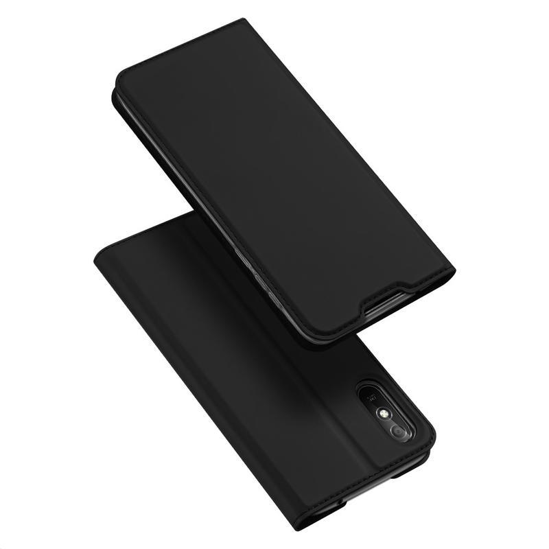 DUX PU kožené peněženkové pouzdro na mobil Xiaomi Redmi 9A/9AT - černé