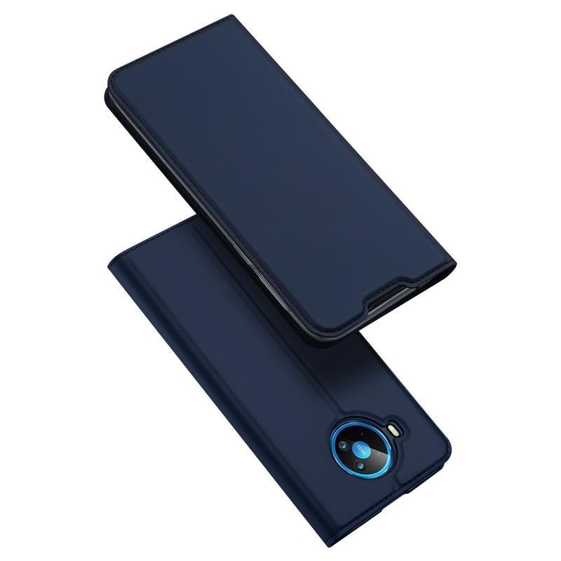 DUX PU kožené pouzdro na mobil Nokia 8.3 5G - tmavěmodré