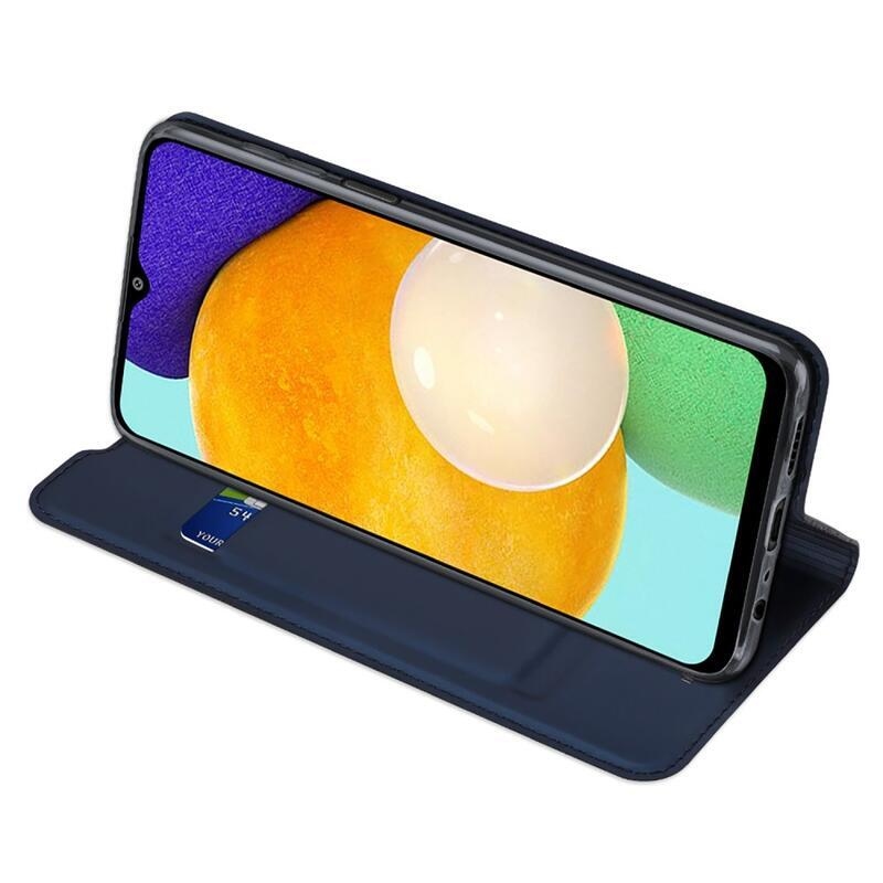 DUX PU kožené pouzdro na mobil Samsung Galaxy A13 4G - tmavěmodré