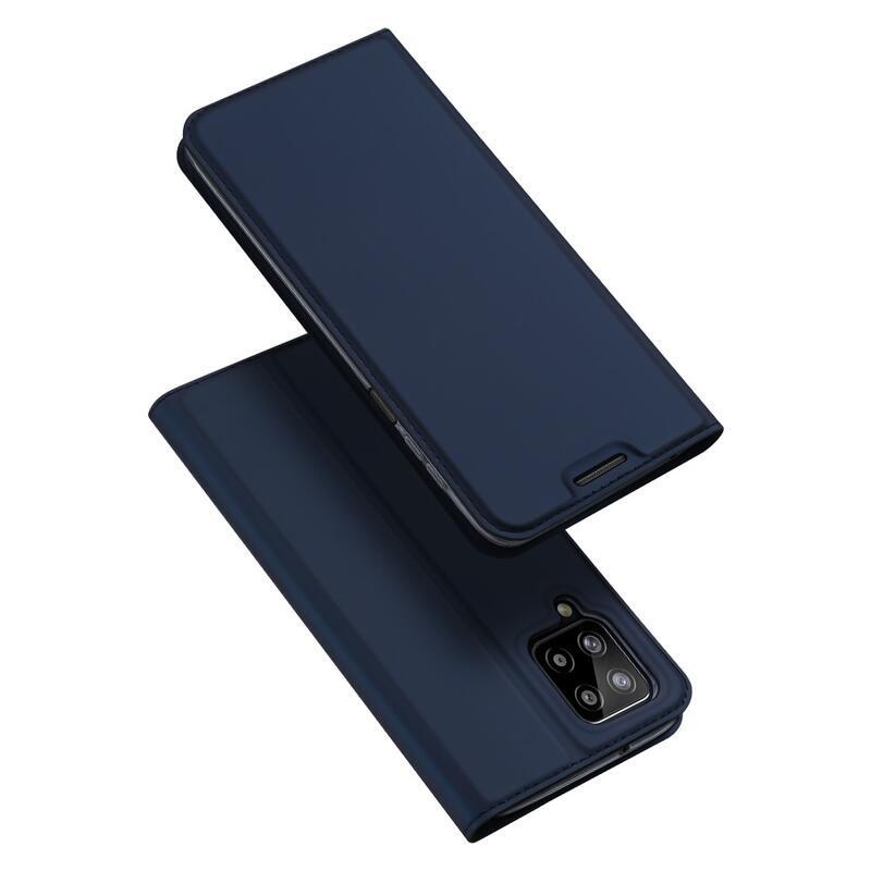 DUX PU kožené pouzdro na mobil Samsung Galaxy A22 4G - tmavěmodré