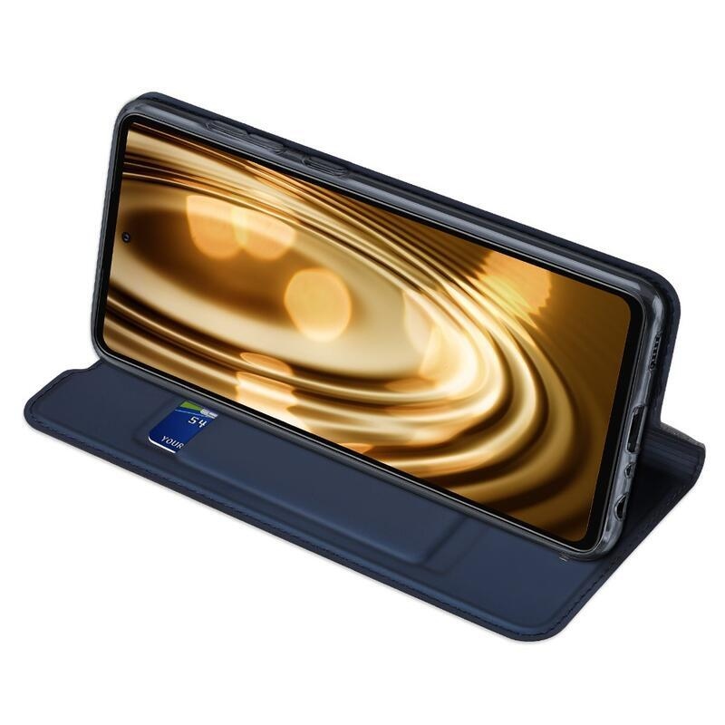 DUX PU kožené pouzdro na mobil Samsung Galaxy A72 5G/4G - tmavěmodré