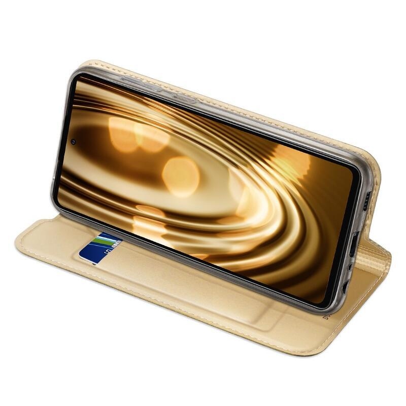 DUX PU kožené pouzdro na mobil Samsung Galaxy A72 5G/4G - zlaté