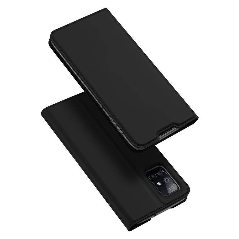 DUX PU kožené pouzdro na mobil Samsung Galaxy M51 - černé