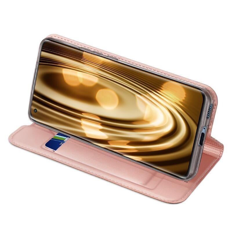 DUX PU kožené pouzdro na mobil Xiaomi Mi 11 - růžové