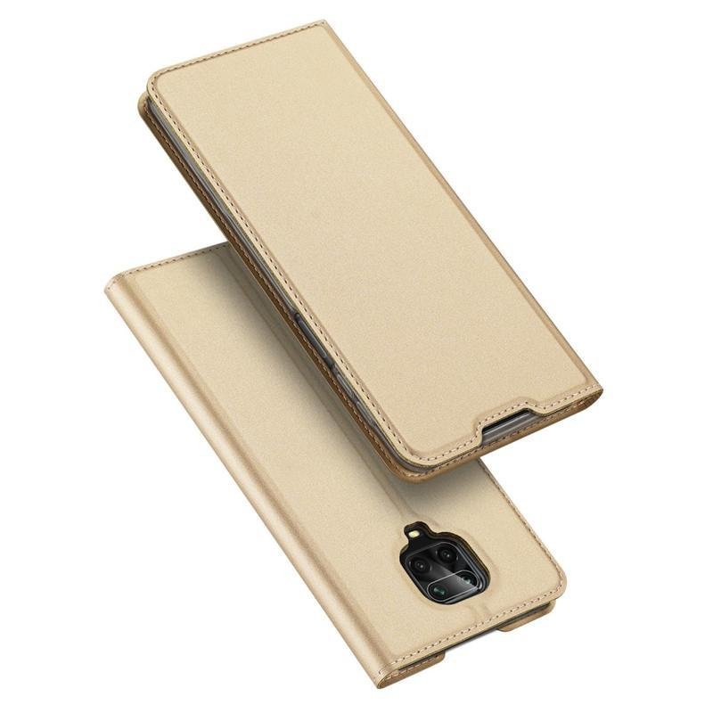 DUX PU kožené pouzdro na mobil Xiaomi Redmi Note 9 Pro/Note 9S - zlaté