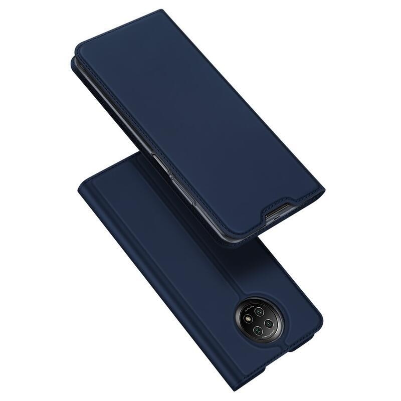 DUX PU kožené pouzdro na mobil Xiaomi Redmi Note 9T 5G - tmavěmodré