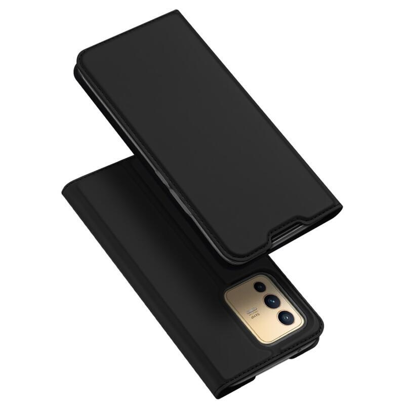 DUX PU kožené pouzdro na mobilní telefon Vivo V23 5G - černé