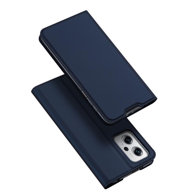 DUX stylové PU kožené pouzdro na mobil Xiaomi Poco X4 GT 5G - tmavěmodré