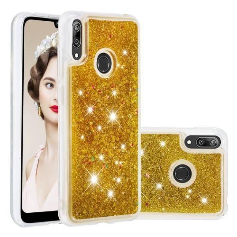 Dynamic gelový obal na mobil Huawei Y7 (2019) - zlatý