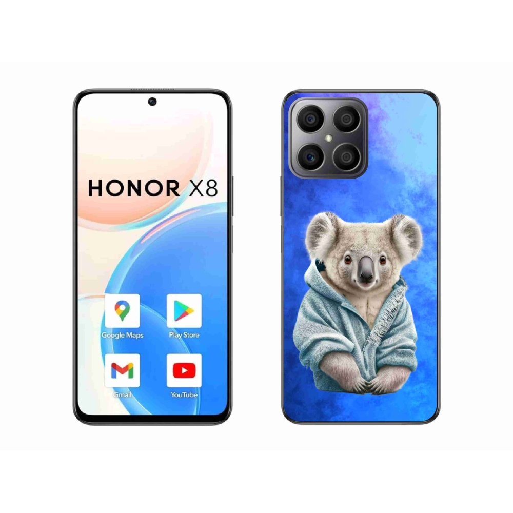 Gelový kryt mmCase na Honor X8 - koala ve svetru