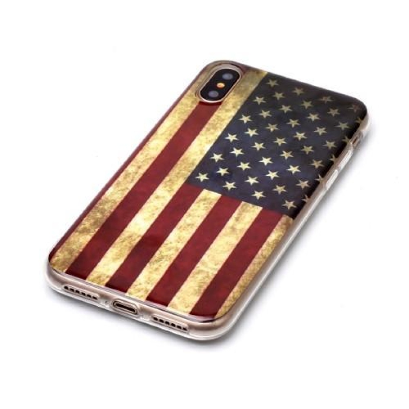 Emotive gelový obal na iPhone X - USA