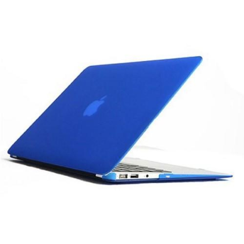 Enky set matný plastový obal, chránič klávesnice a protiprachová zástrčka na MacBook Air 13.3 - tmavěmodrý