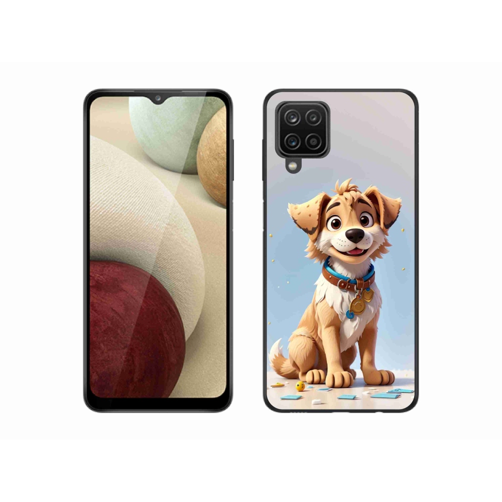 Gelový kryt mmCase na Samsung Galaxy M12 - kreslené štěně
