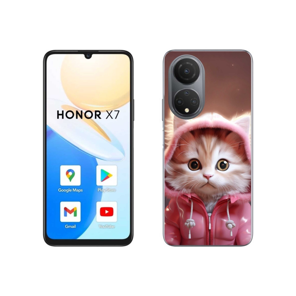 Gelový kryt mmCase na Honor X7 - roztomilé kotě 3