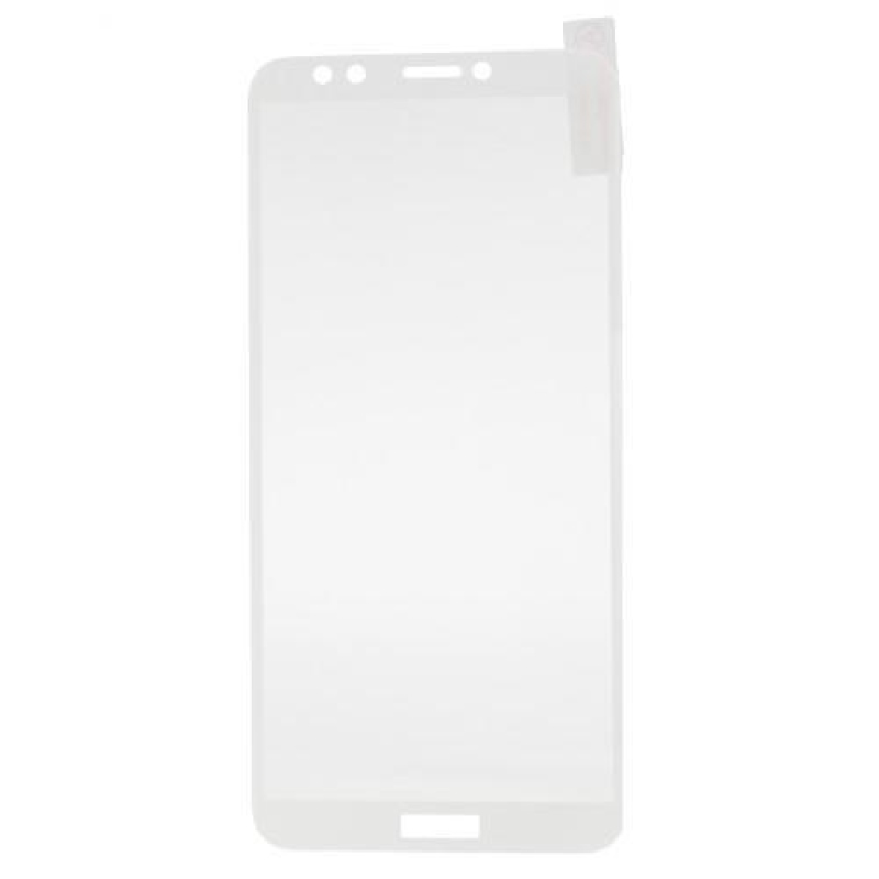 FCG celoplošné tvrzené sklo na mobil Honor 7C - bílé