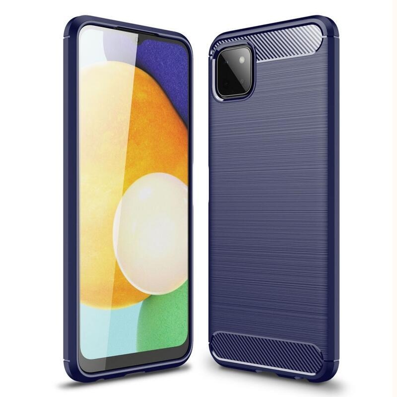 Fiber odolný gelový obal na mobil Samsung Galaxy A22 5G - modrý