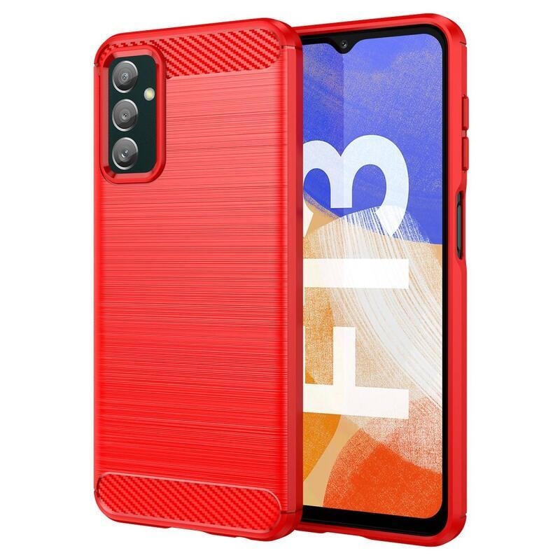 Fiber odolný gelový obal na mobil Samsung Galaxy M13 4G - červený