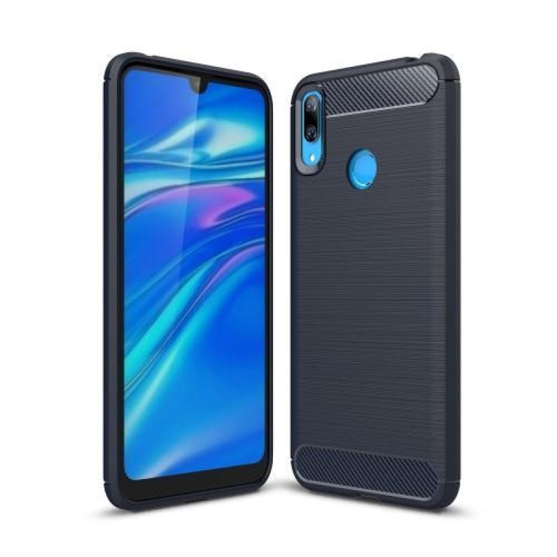 Fibre gelový obal na mobil Huawei Y7 (2019) - tmavěmodrý