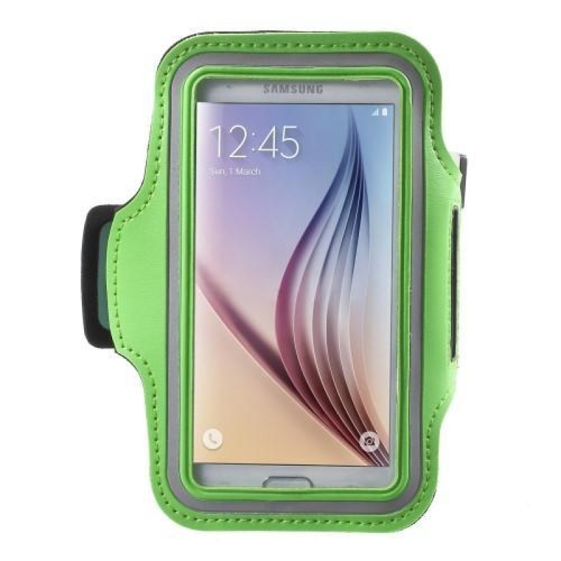 Fittsport pouzdro na ruku pro mobil do rozměrů 143.4 x 70,5 x 6,8 mm - zelené