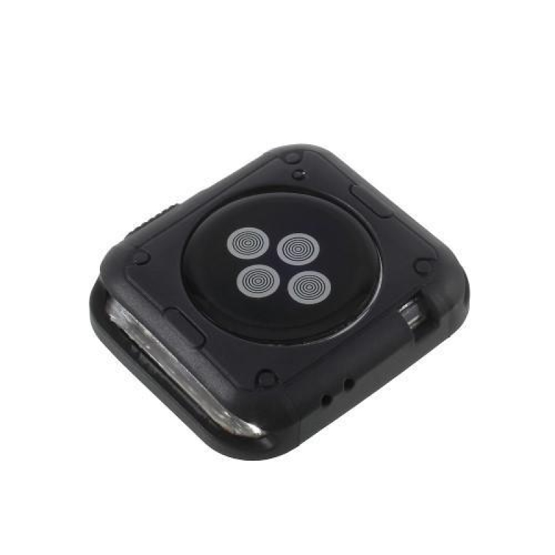 Flex gelový obal s barevným rámováním na Apple Watch 38mm - černý/bílý