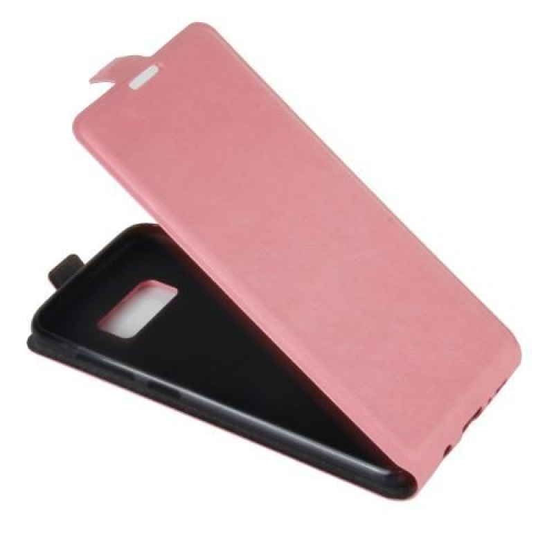 Flipové PU kožené pouzdro na Samsung Galaxy S8 Plus - růžové