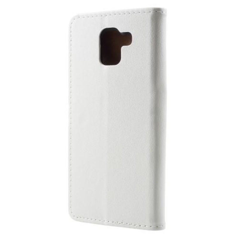 Flipp PU kožené peněženkové pouzdro na Samsung Galaxy J6 (2018) - bílé