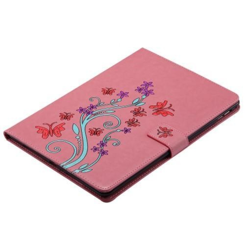 Fly PU kožené pouzdro se zdobením na  iPad Pro 9.7 - růžové