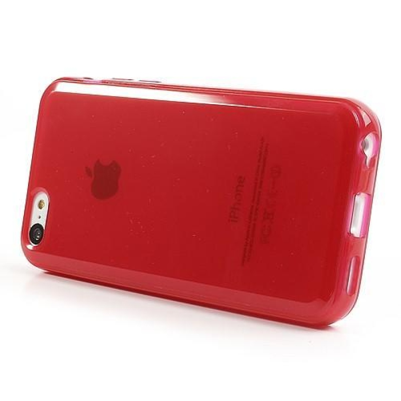 Frosty matný gelový obal na iPhone 5C - červený