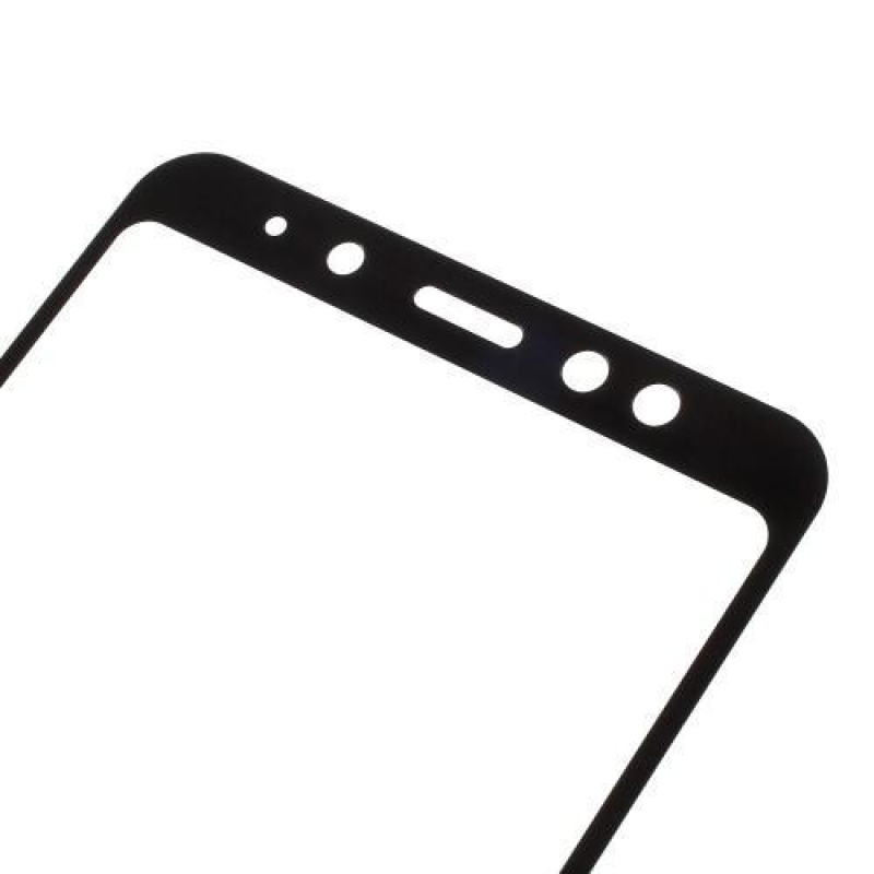 Full celoplošné tvrzené sklo na Samsung Galaxy A8 Plus (2018) - černý lem