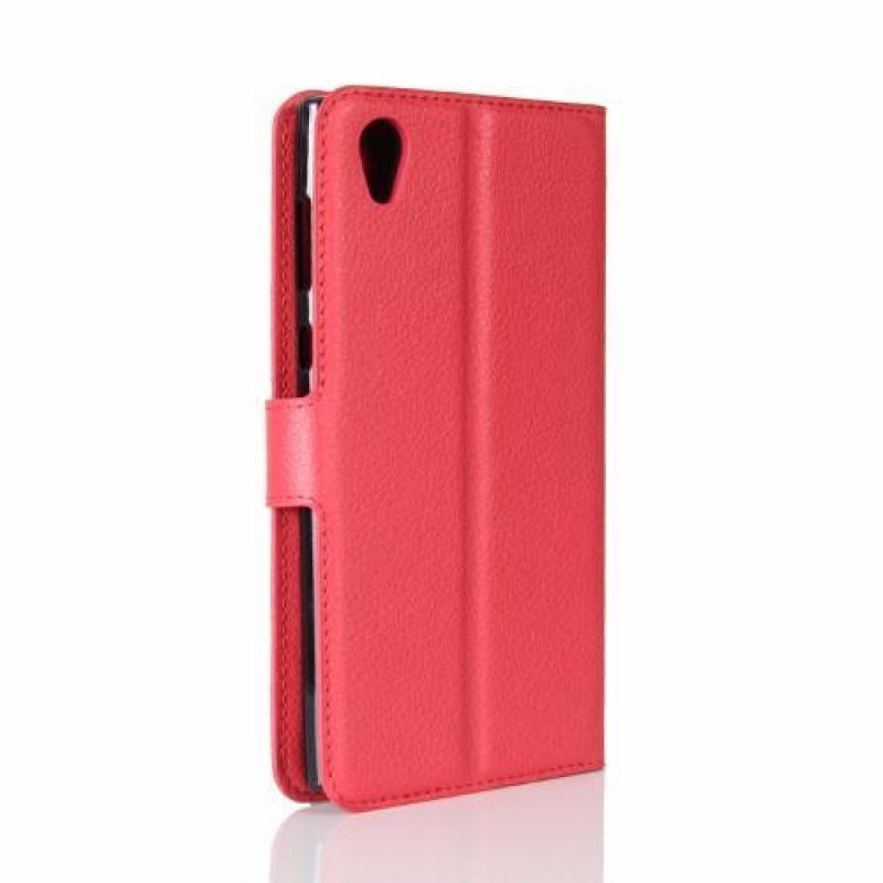 Gaines PU kožené pouzdro na Sony Xperia L1 - červené