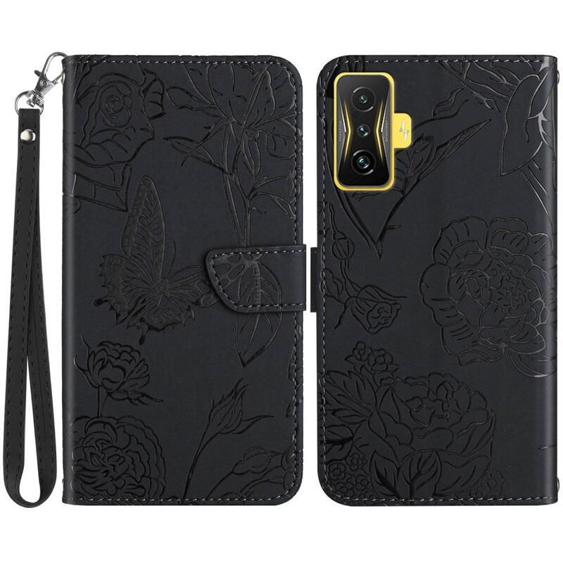 Gami PU kožené peněženkové pouzdro na mobil Xiaomi Poco F4 GT - černé