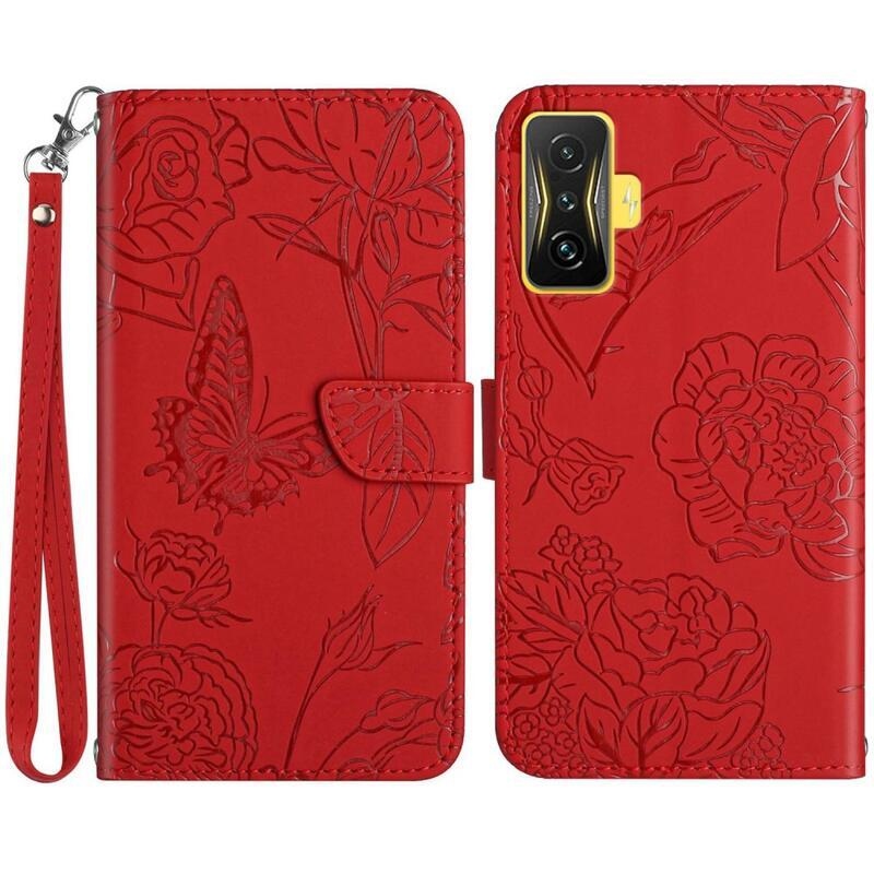 Gami PU kožené peněženkové pouzdro na mobil Xiaomi Poco F4 GT - červené