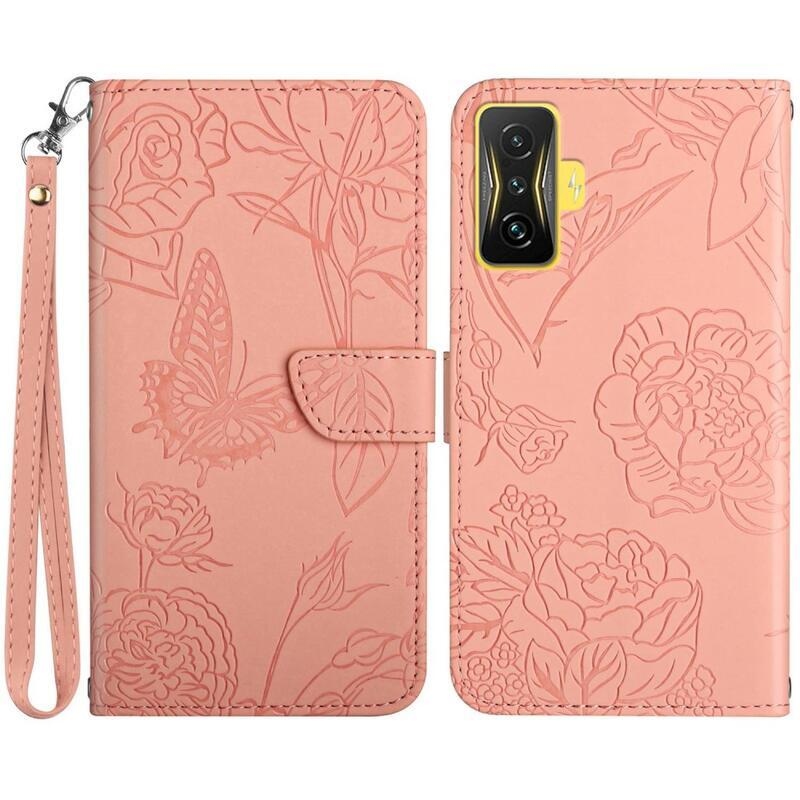 Gami PU kožené peněženkové pouzdro na mobil Xiaomi Poco F4 GT - růžové
