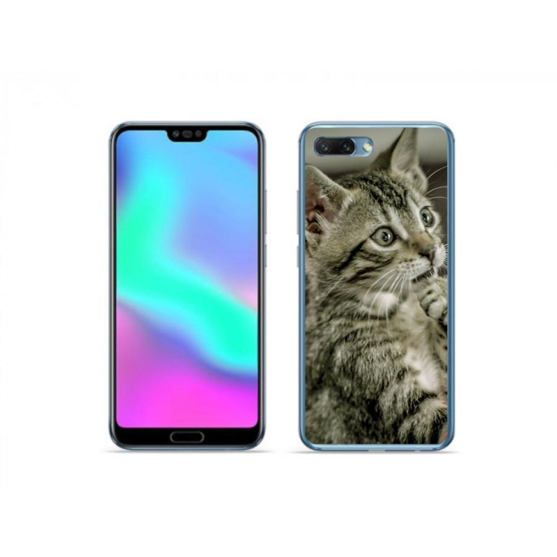 Gelové pouzdro mmCase na mobil Honor 10 - roztomilá kočka