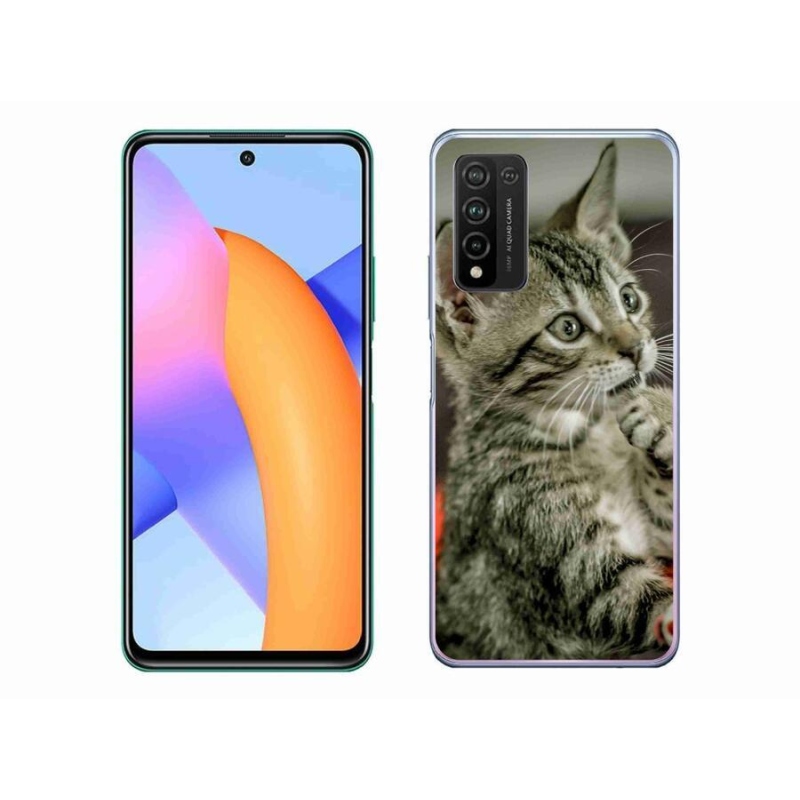 Gelové pouzdro mmCase na mobil Honor 10X Lite - roztomilá kočka