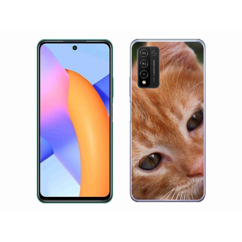Gelové pouzdro mmCase na mobil Honor 10X Lite - zrzavé kotě