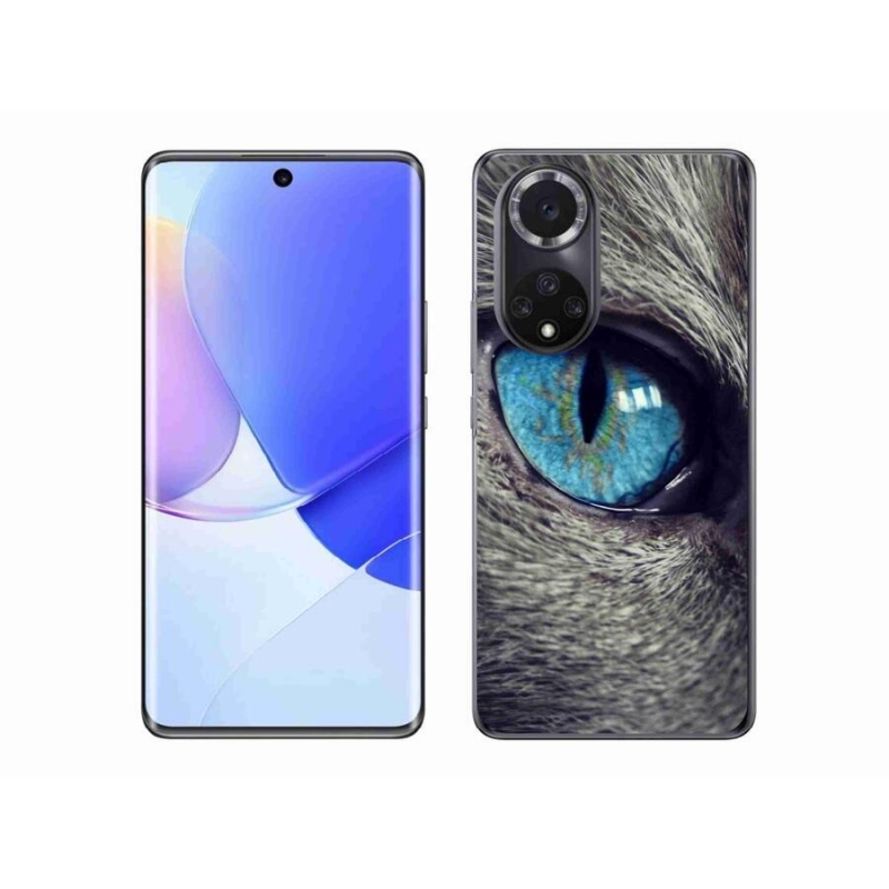 Gelové pouzdro mmCase na mobil Honor 50 - modré kočičí oko