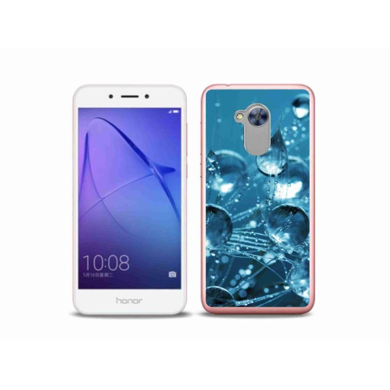 Gelové pouzdro mmCase na mobil Honor 6A - kapky vody