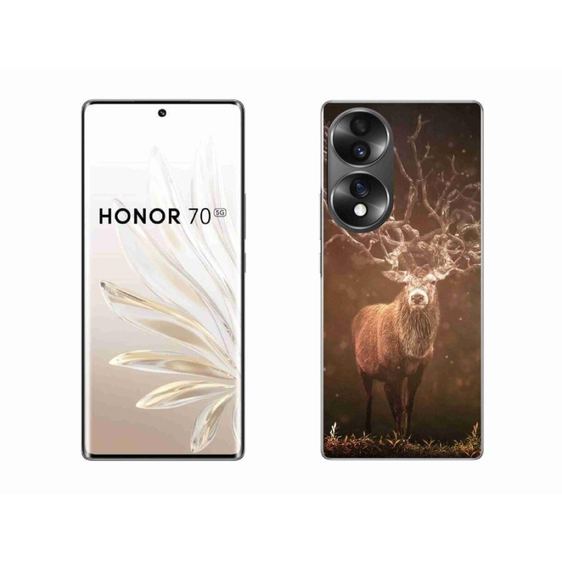 Gelové pouzdro mmCase na mobil Honor 70 - jelen v záři