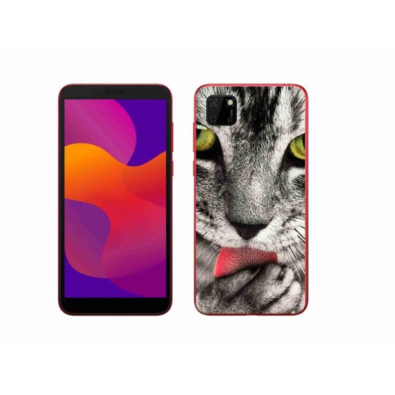 Gelové pouzdro mmCase na mobil Honor 9S - zelené kočičí oči