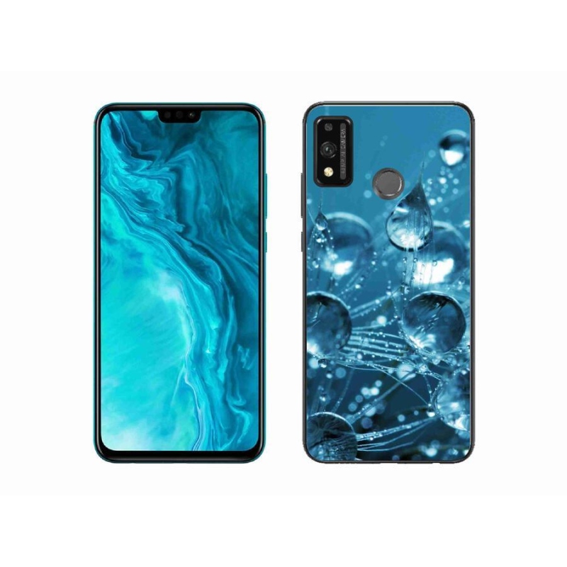 Gelové pouzdro mmCase na mobil Honor 9X Lite - kapky vody