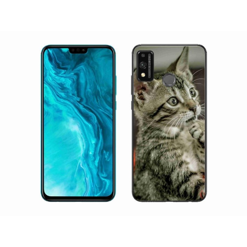 Gelové pouzdro mmCase na mobil Honor 9X Lite - roztomilá kočka
